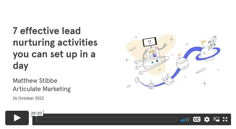 7 Quick Lead Nurturing Tips [video]